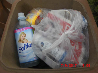 Spühlmittel in Biotonne